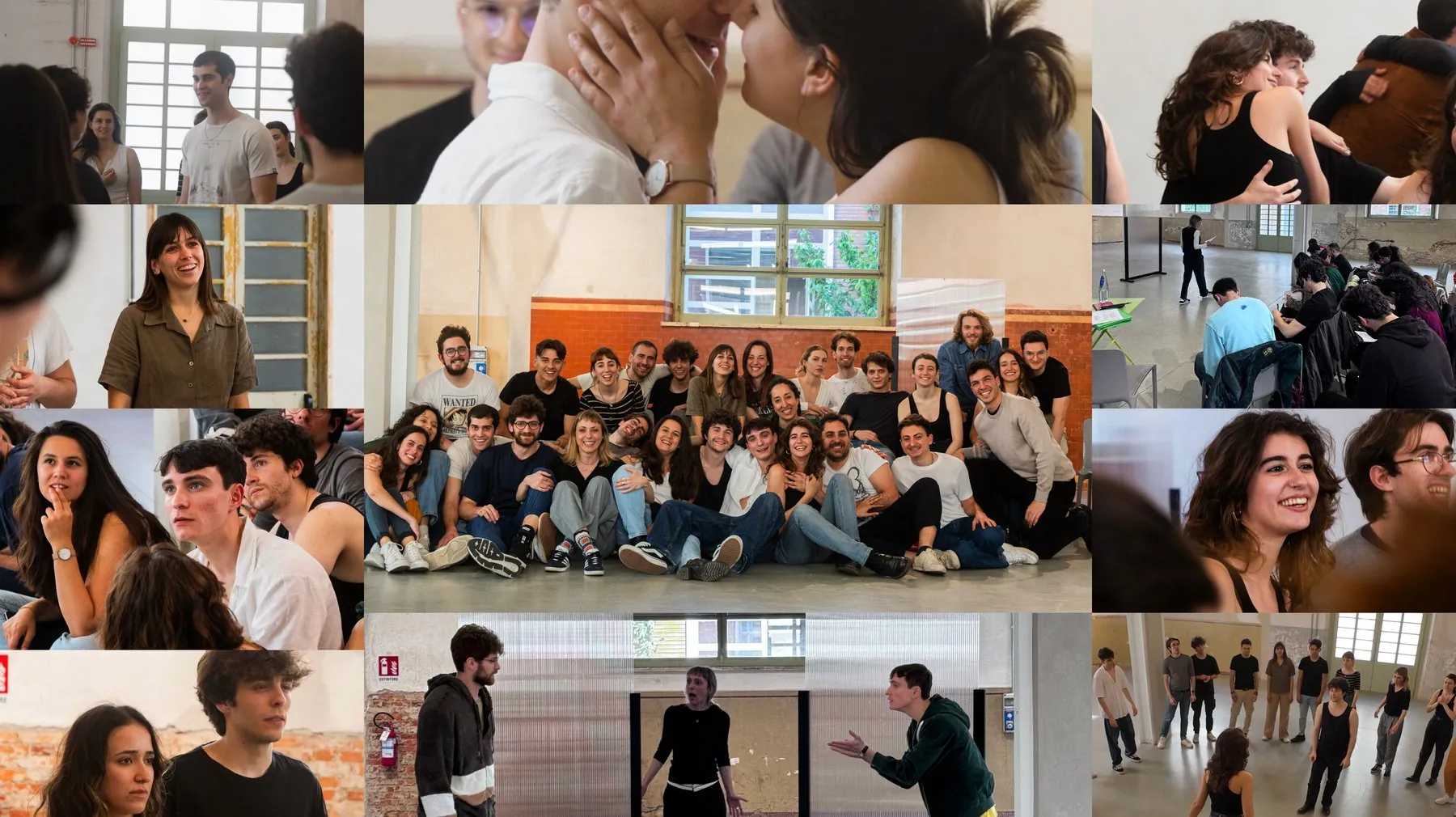 Momenti di lavoro del workshop di Tecnica Meisner a Firenze