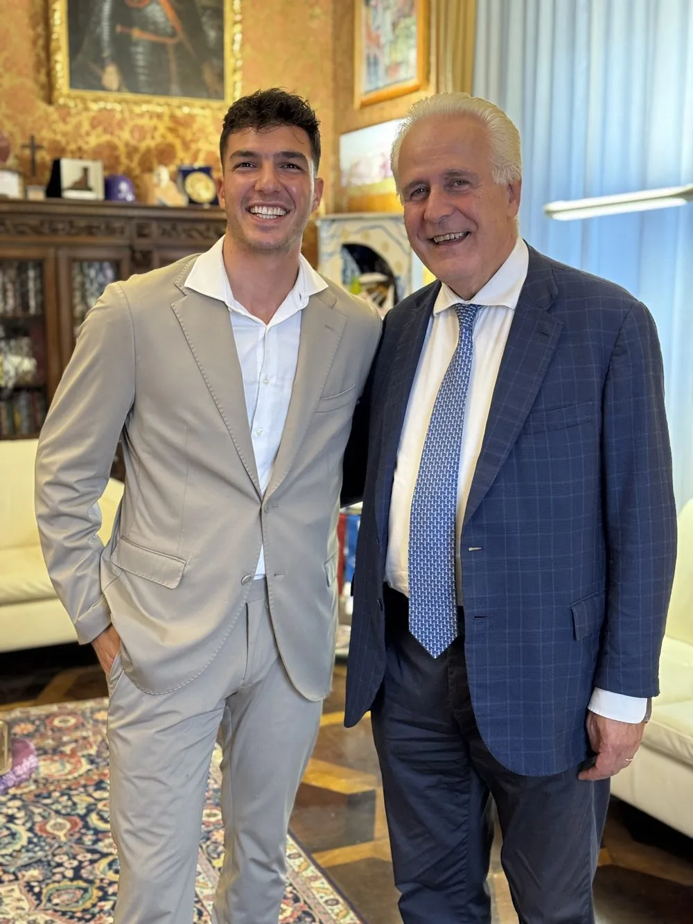 Dario Dondoli con Eugenio Giani, presidente della Regione Toscana